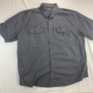 5.11 Tactical Shirt Mens 2XL Grey Polyester Vent Short Sleeve Uniform Work
